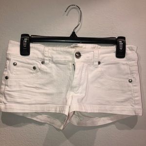 White Shortie Shorts